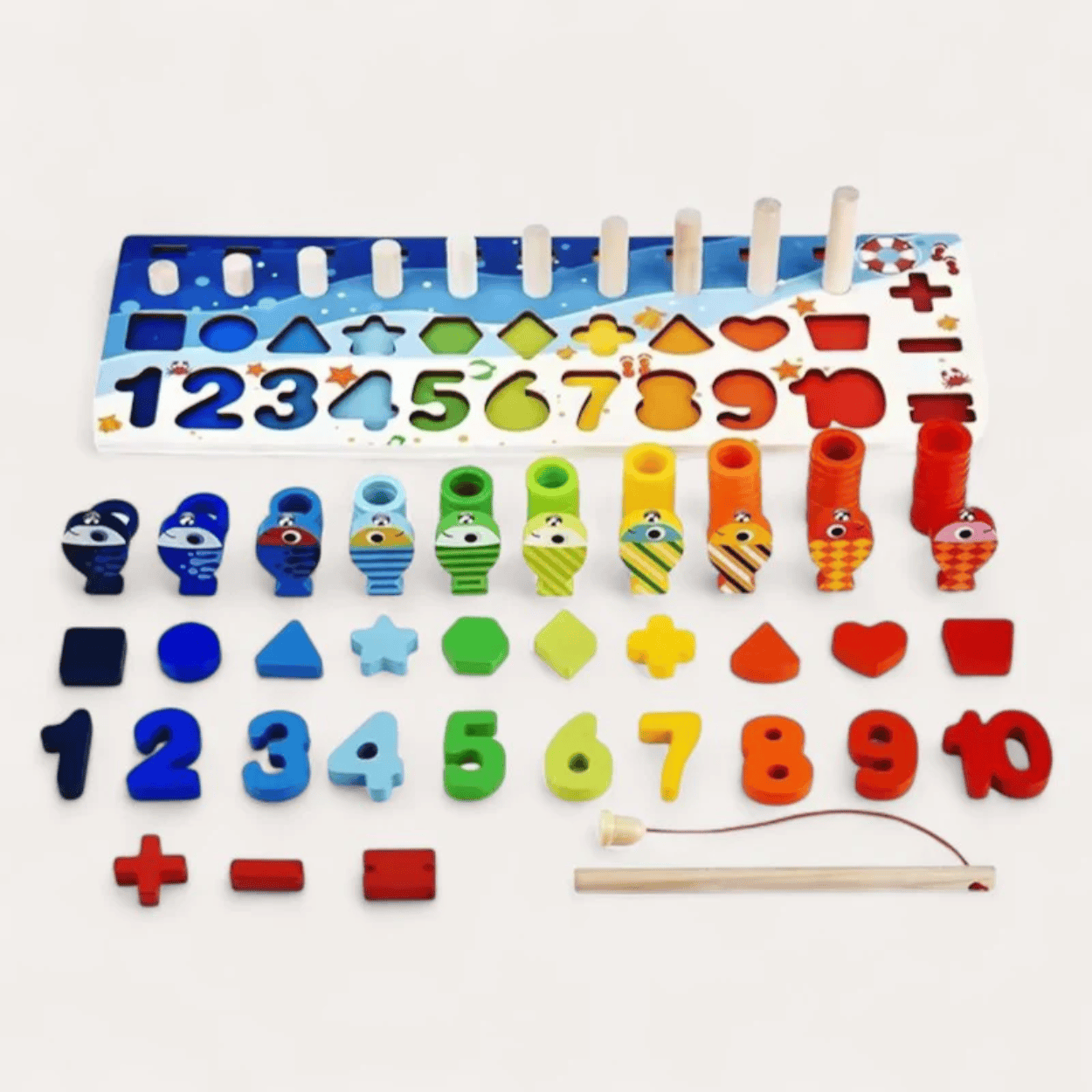 Jeu de Pêche et Formes Montessori - Mon Cocon