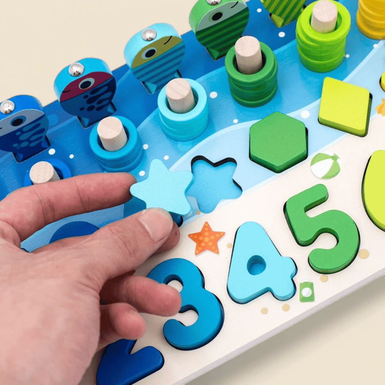 Jeu de Pêche et Formes Montessori - Mon Cocon