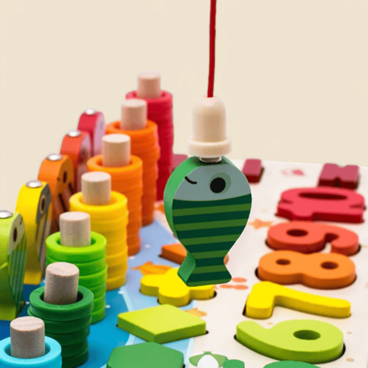 Jeu de Pêche et Formes Montessori - Mon Cocon