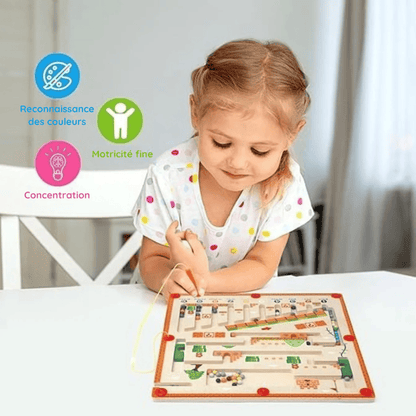 Labyrinthe de couleurs et de chiffres Montessori - Mon Cocon