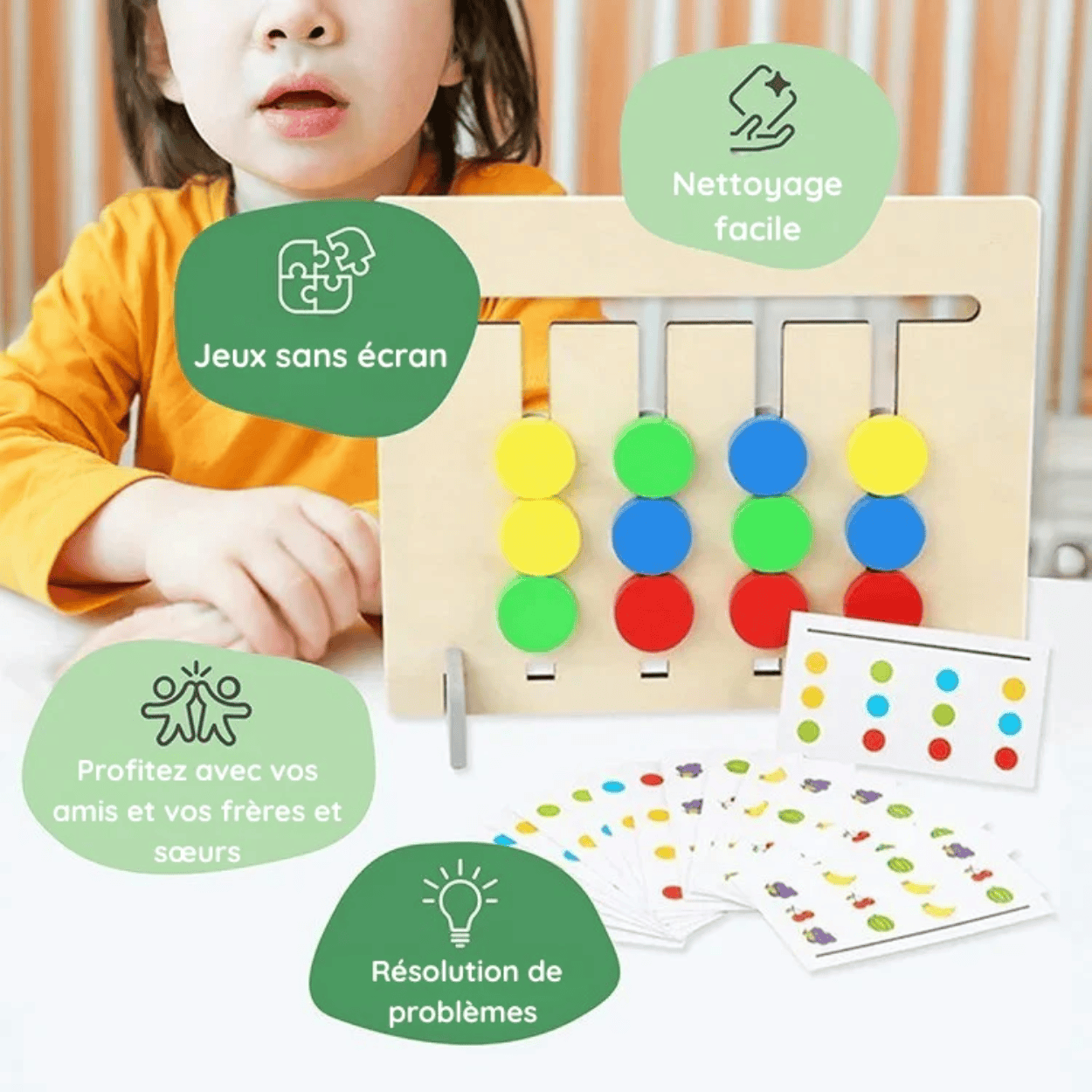 Jeu d'association double face Montessori - Mon Cocon