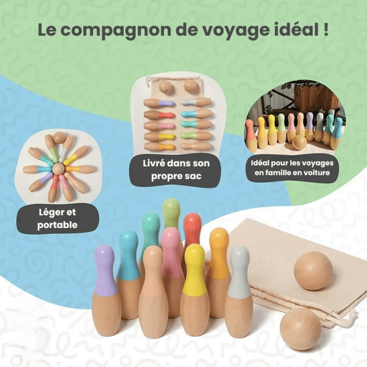 Jeu de bowling Montessori - Mon Cocon