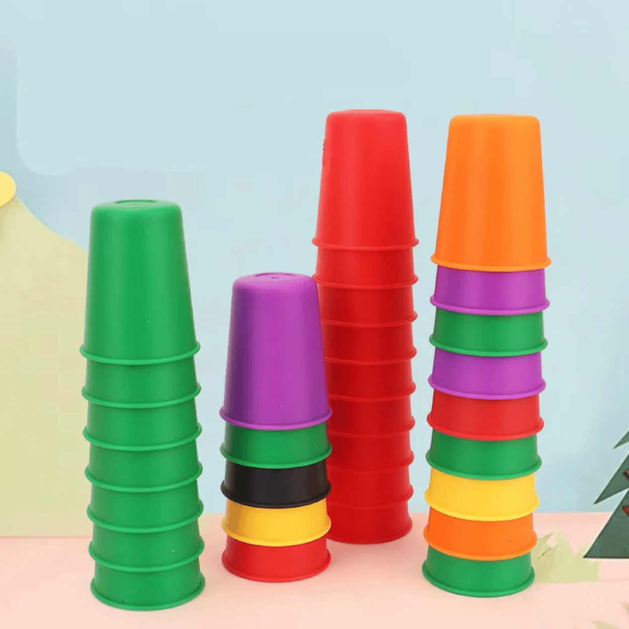 Jeu de Tri de Gobelets Montessori