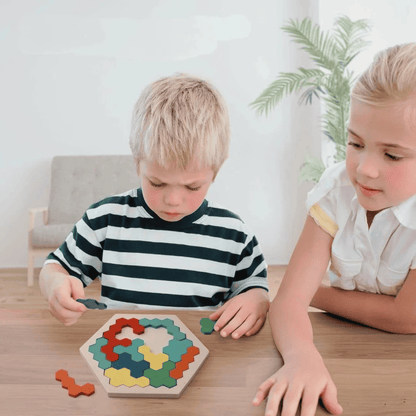 Puzzle Hexagonal Montessori