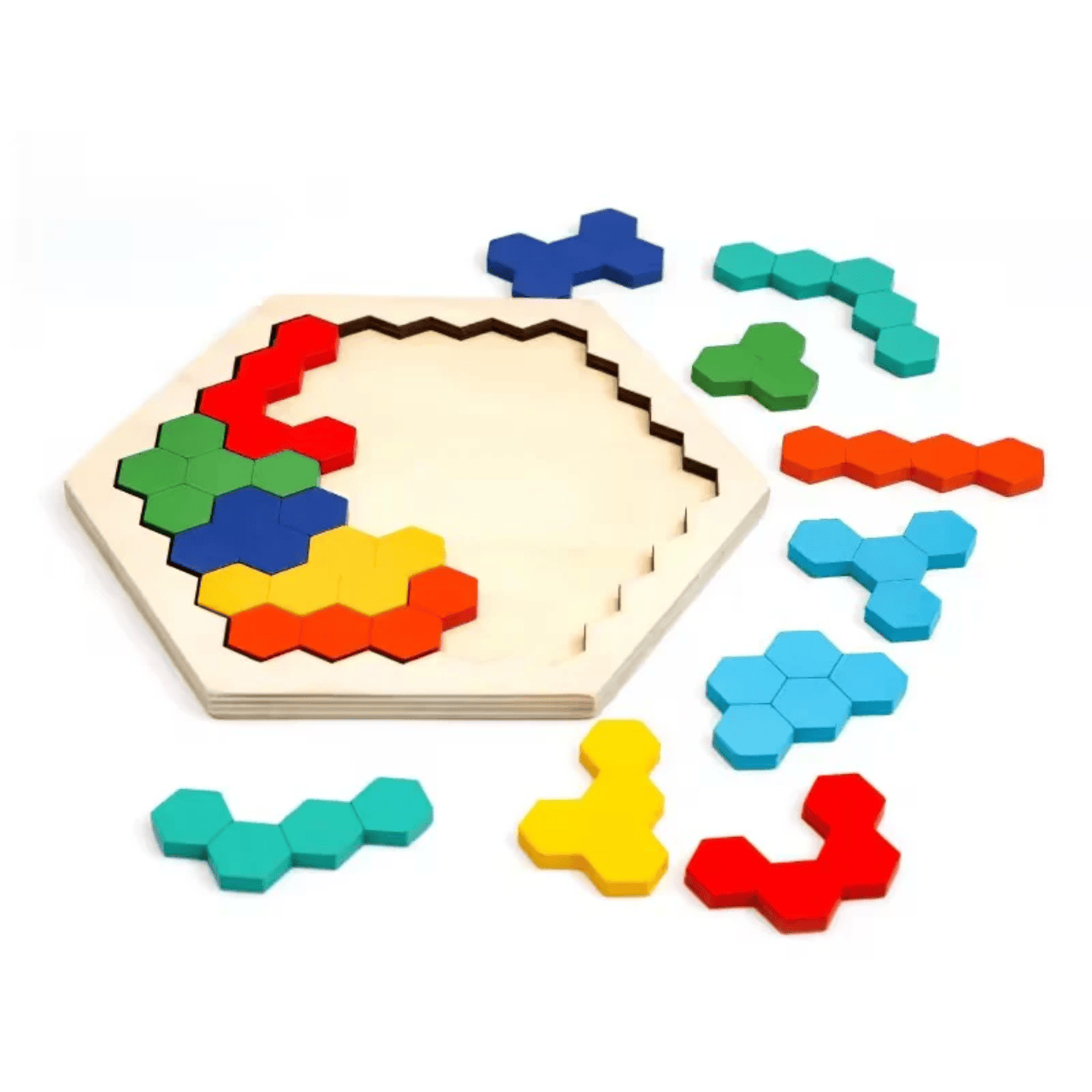 Puzzle Hexagonal Montessori