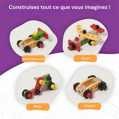 Boîte à Outils en Bois Montessori