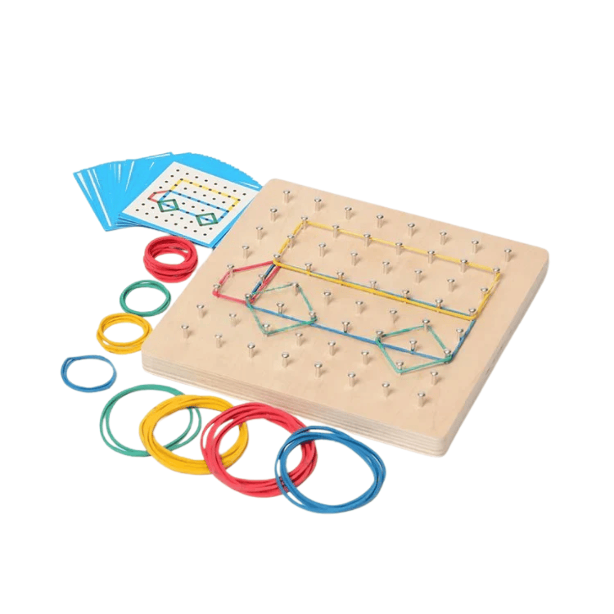 Tableau géométrique en bois Montessori