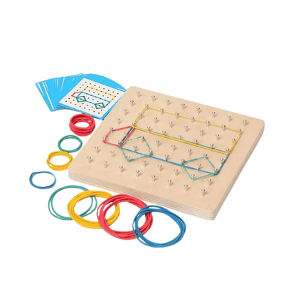 Tableau géométrique en bois Montessori