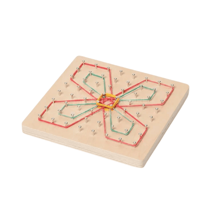 Tableau géométrique en bois Montessori