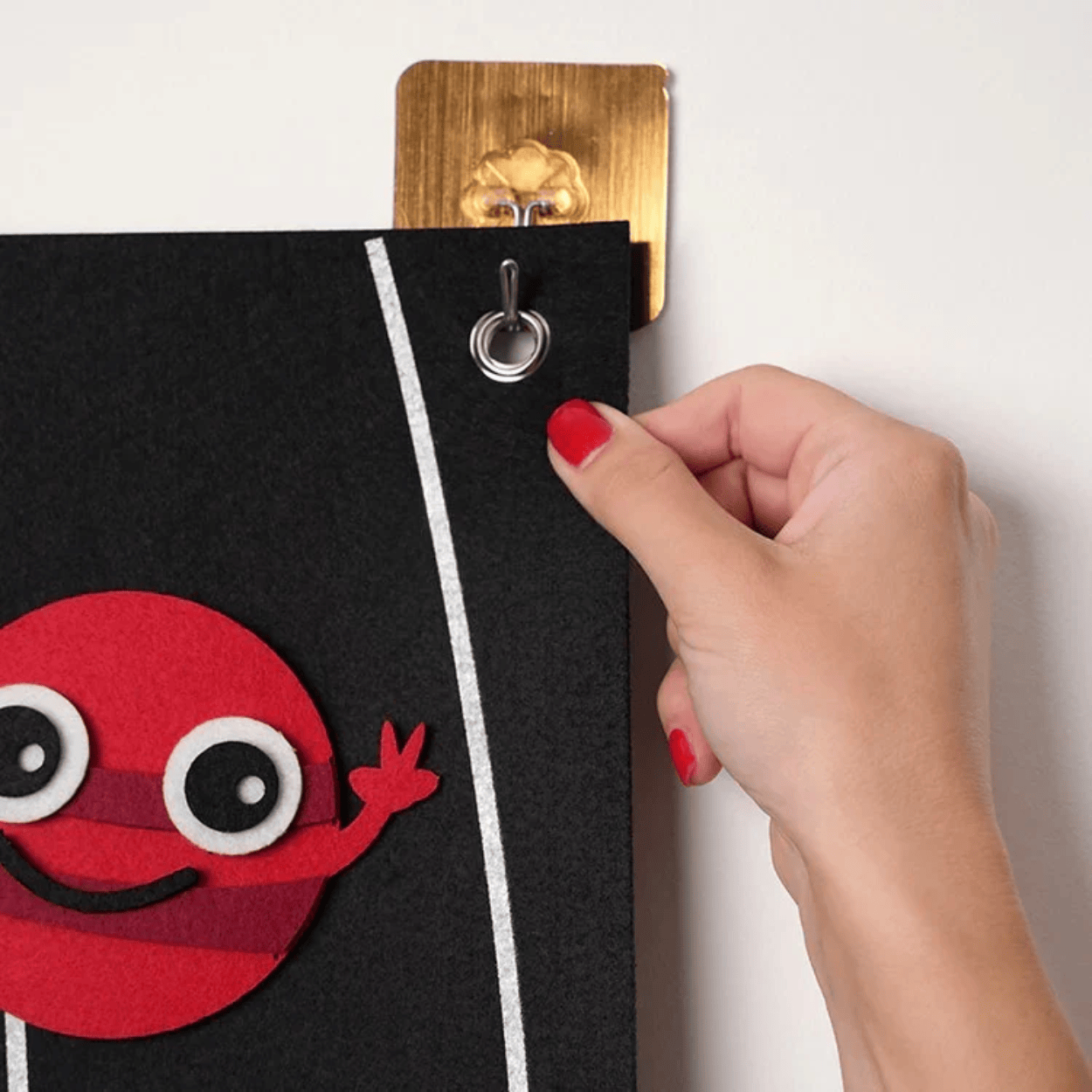 Tableau d'apprentissage Montessori en feutre