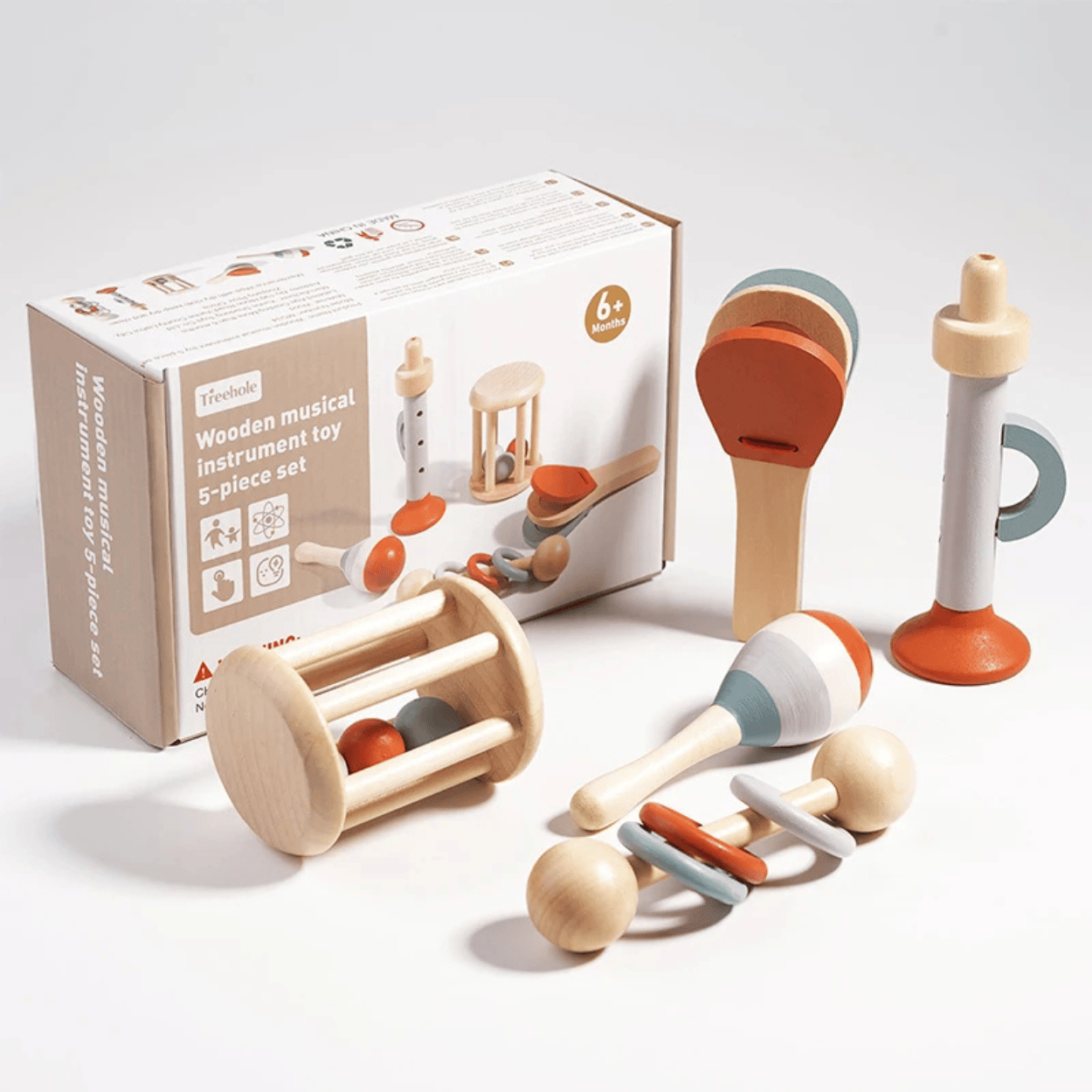 Set d'Instruments de Musique en Bois Montessori - Mon Cocon