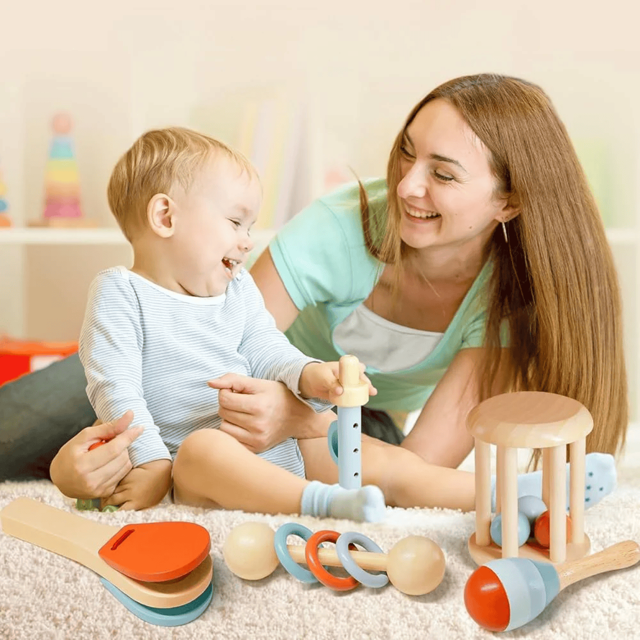 Set d'Instruments de Musique en Bois Montessori - Mon Cocon