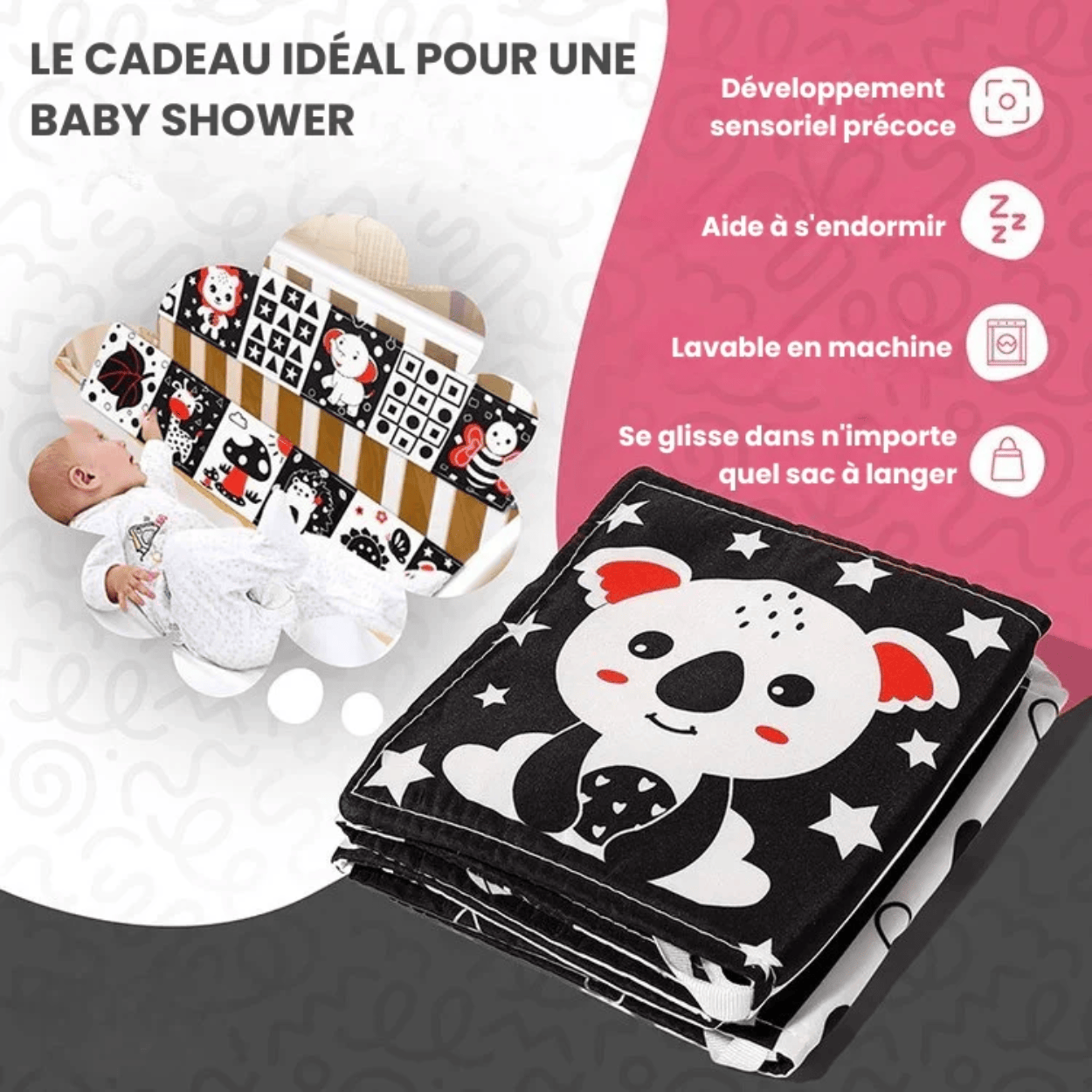 Livre Montessori pour nouveau-nés - Mon Cocon