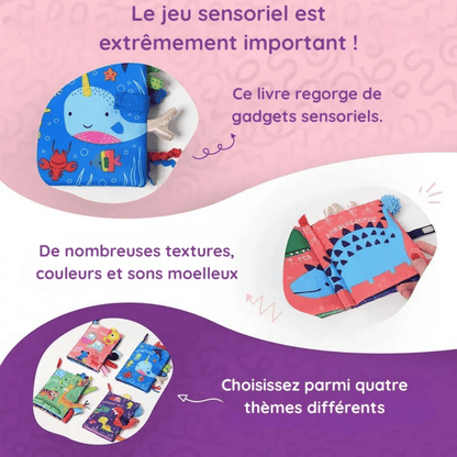 Livre souple Montessori pour bébés - Mon Cocon