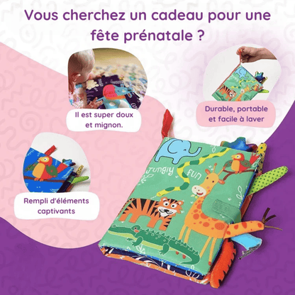 Livre souple Montessori pour bébés - Mon Cocon