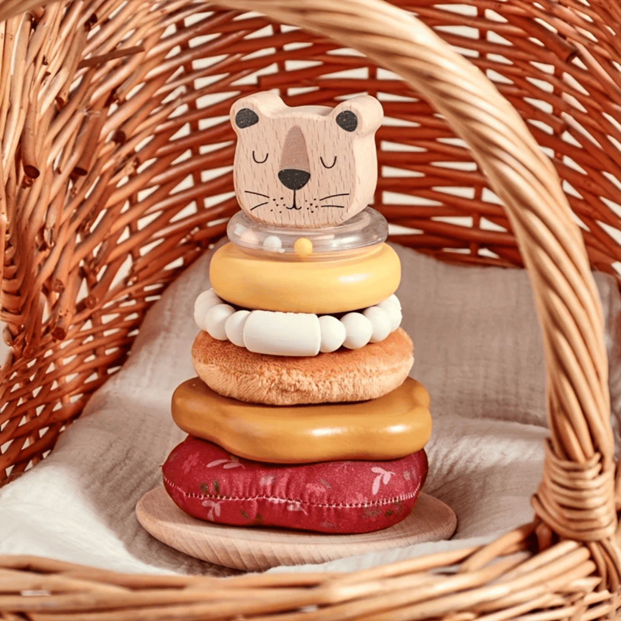 Empileur Montessori Petit Lion - Mon Cocon