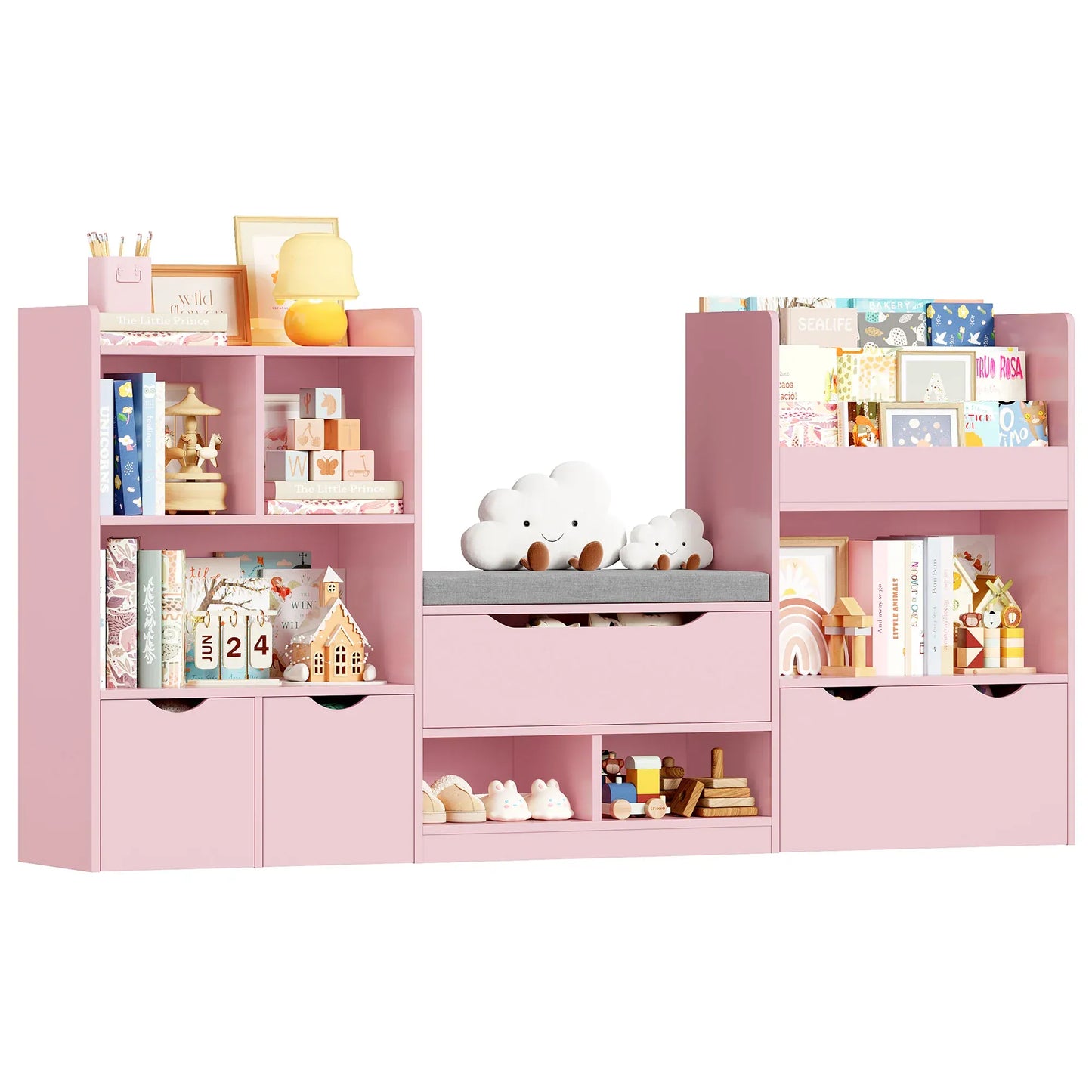 Armoire - Bois naturel avec organisateur - Mon Cocon