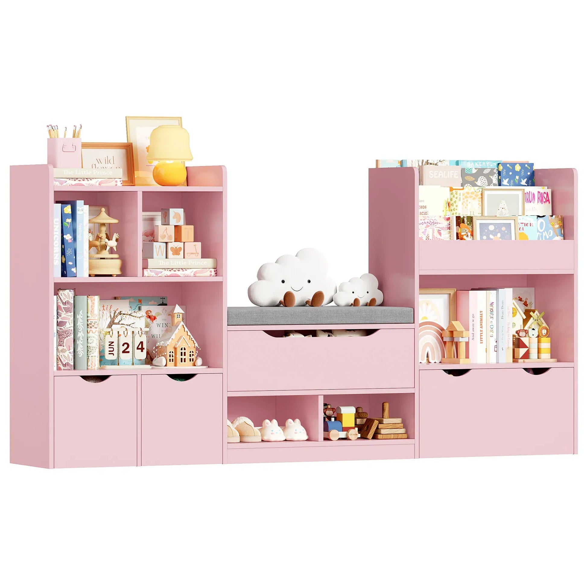Armoire - Bois naturel avec organisateur - Mon Cocon