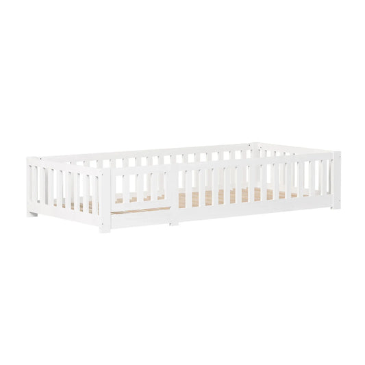 Lit au sol avec barrière