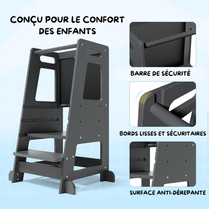 Tour d'observation - Noir avec ardoise