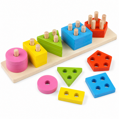 Jeu montessori à empiler - 1 à 4ans - Mon Cocon
