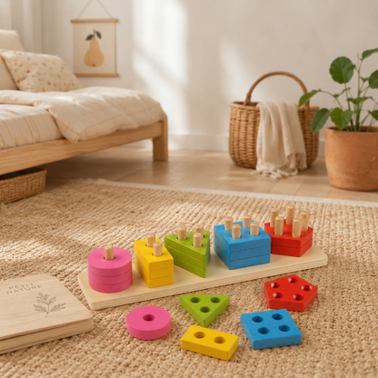 Jeu montessori à empiler - 1 à 4ans - Mon Cocon