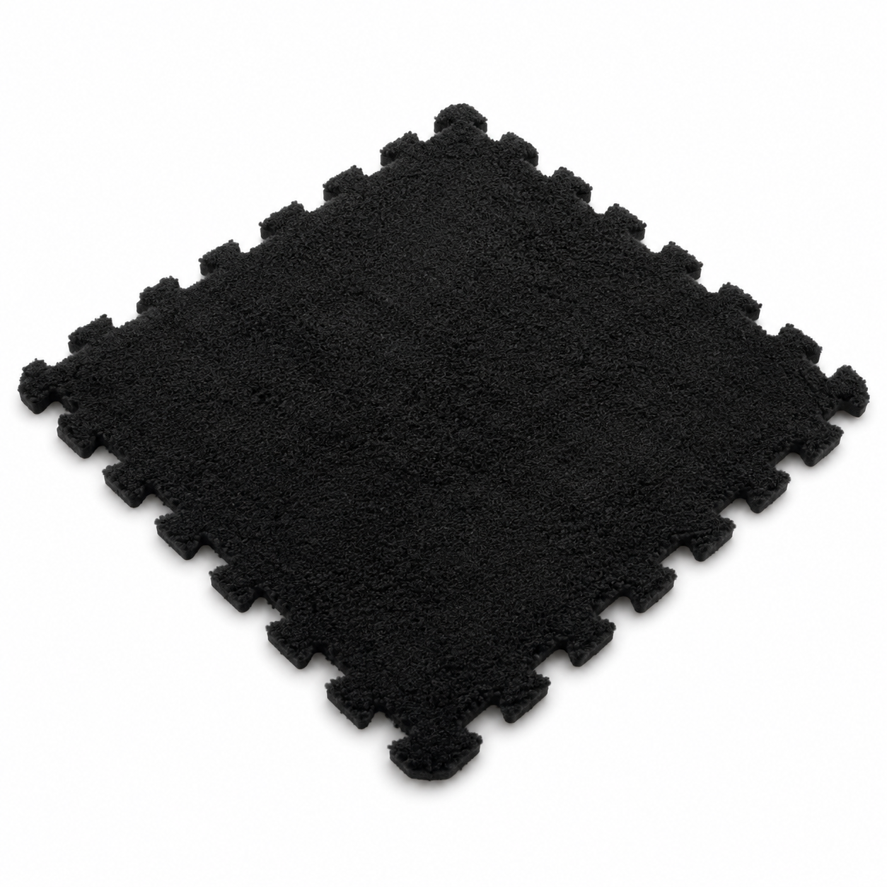 Carreau tapis puzzle Montessori noir velouté pour chambre bébé