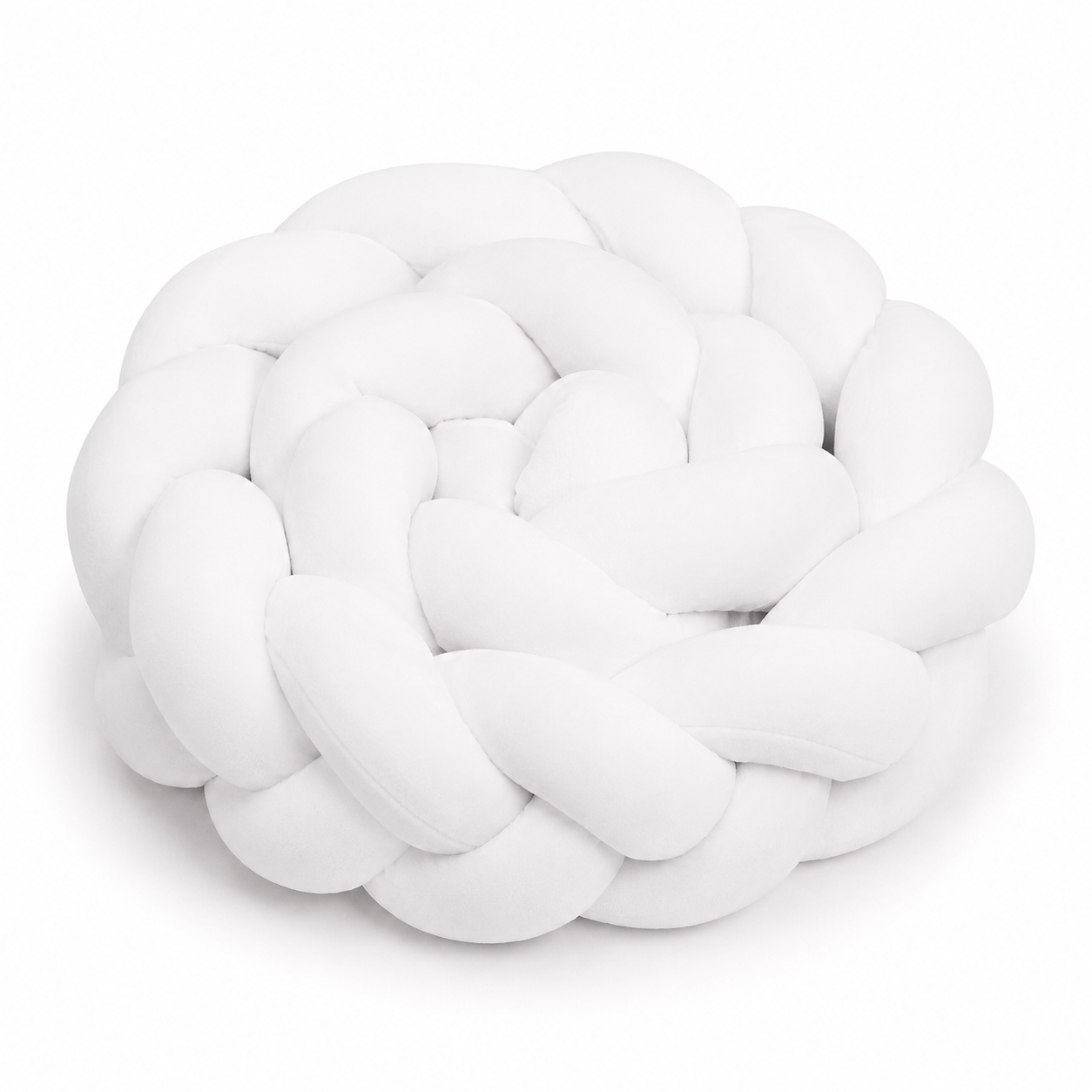 Tresse de lit protection velours Blanc Absolu pour lit bébé Montessori