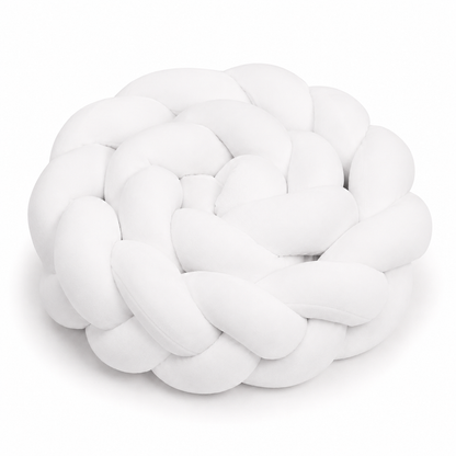 Tresse de lit protection velours Blanc Absolu pour lit bébé Montessori