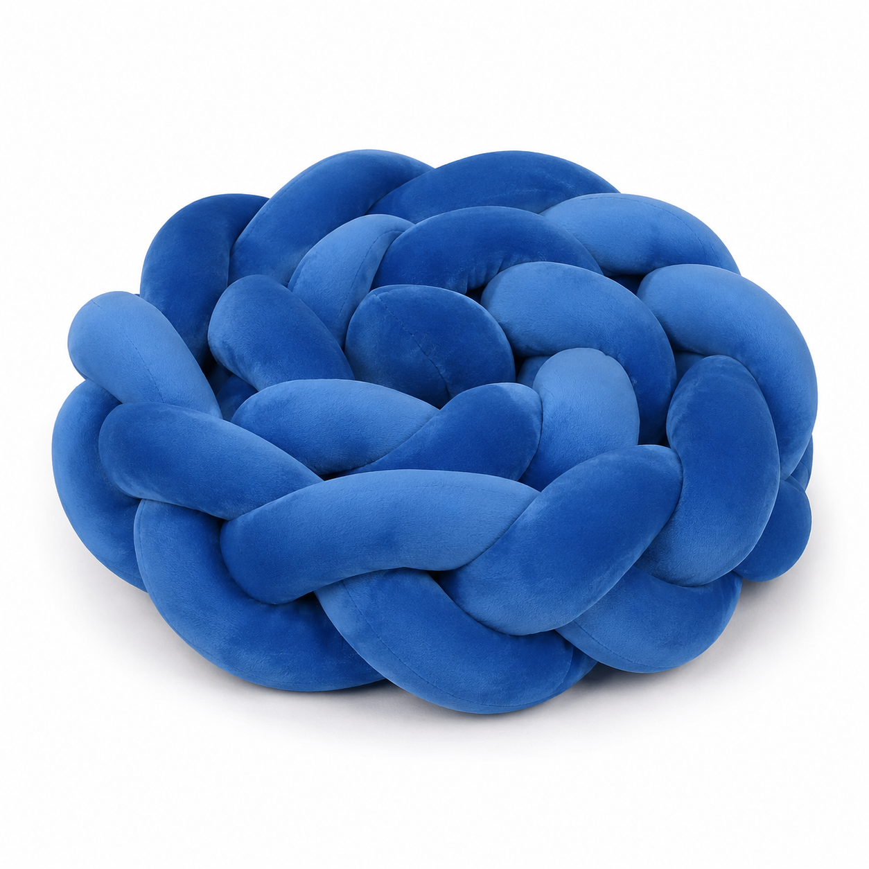 Tresse de lit protection velours Bleu Nuit pour lit bébé Montessori