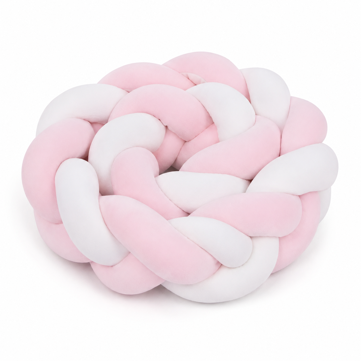 Tresse de lit protection velours Rosé Lilas pour lit bébé Montessori