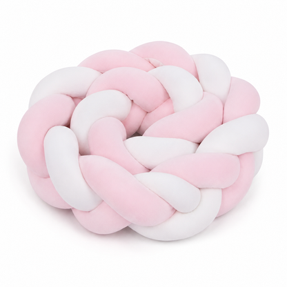 Tresse de lit protection velours Rosé Lilas pour lit bébé Montessori