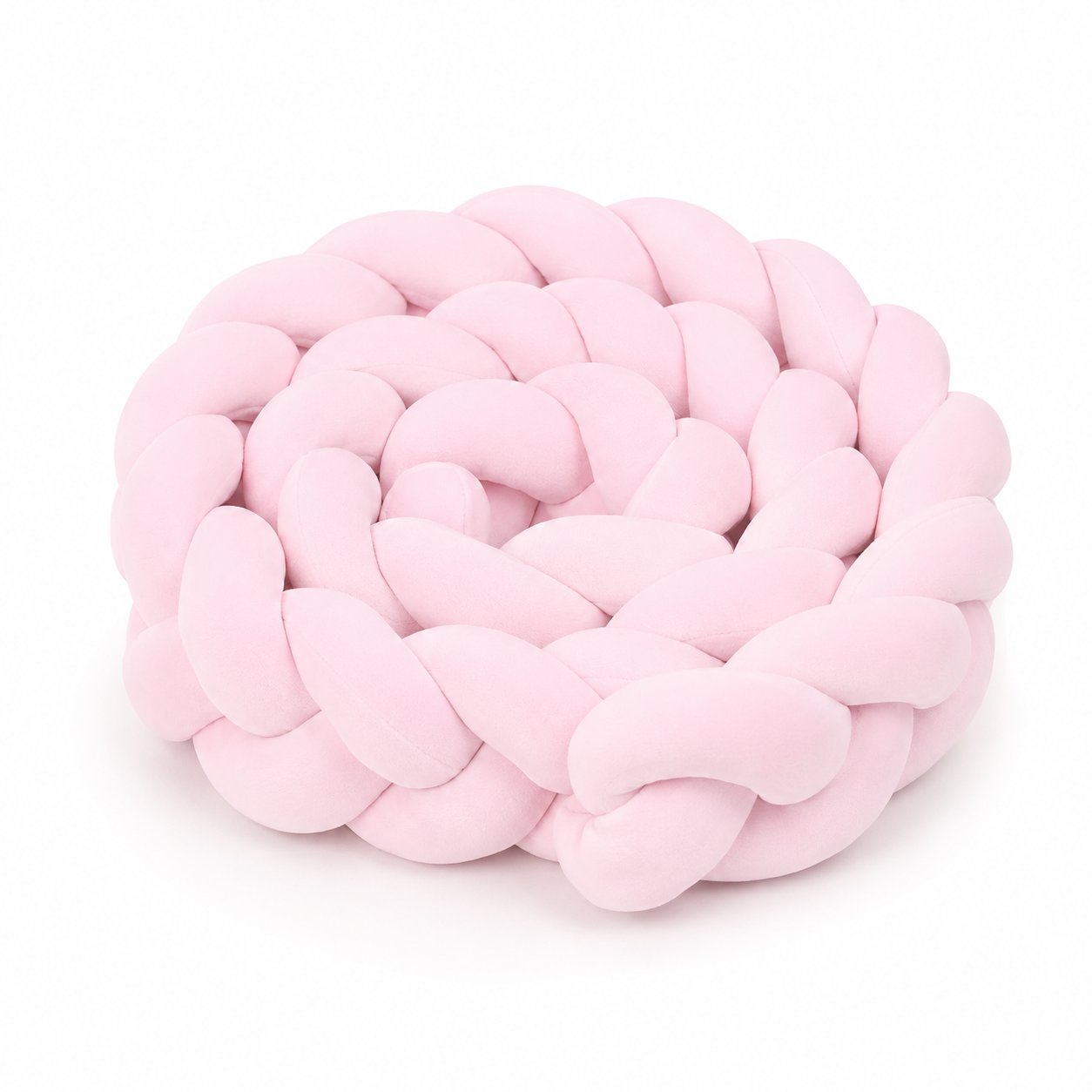 Tresse de lit protection velours Rose Pétale Givré pour lit bébé Montessori