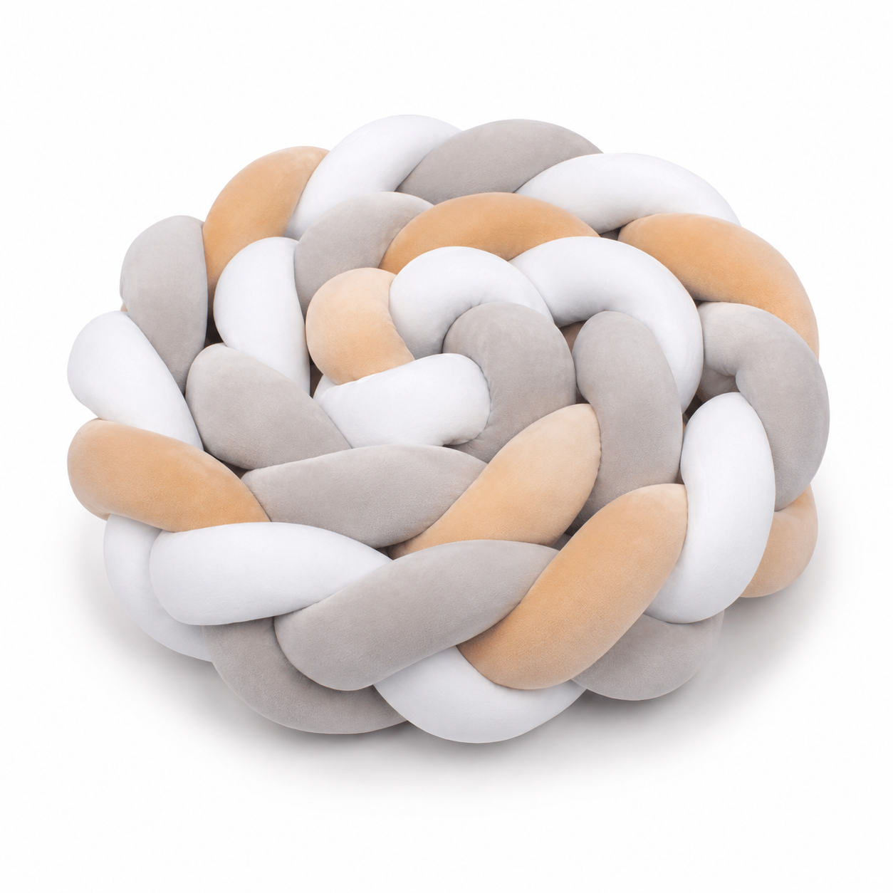 Tresse de lit protection velours Sable & Perles Minérales pour lit bébé Montessori