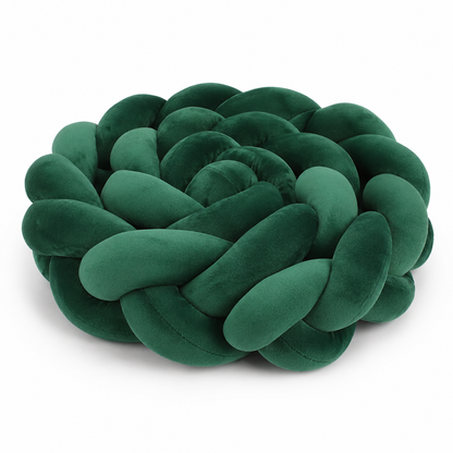 Tresse de lit protection velours Vert Profond pour lit bébé Montessori