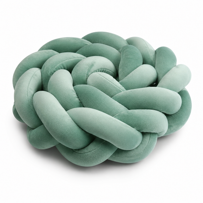 Tresse de lit protection velours Vert Sauge pour lit bébé Montessori