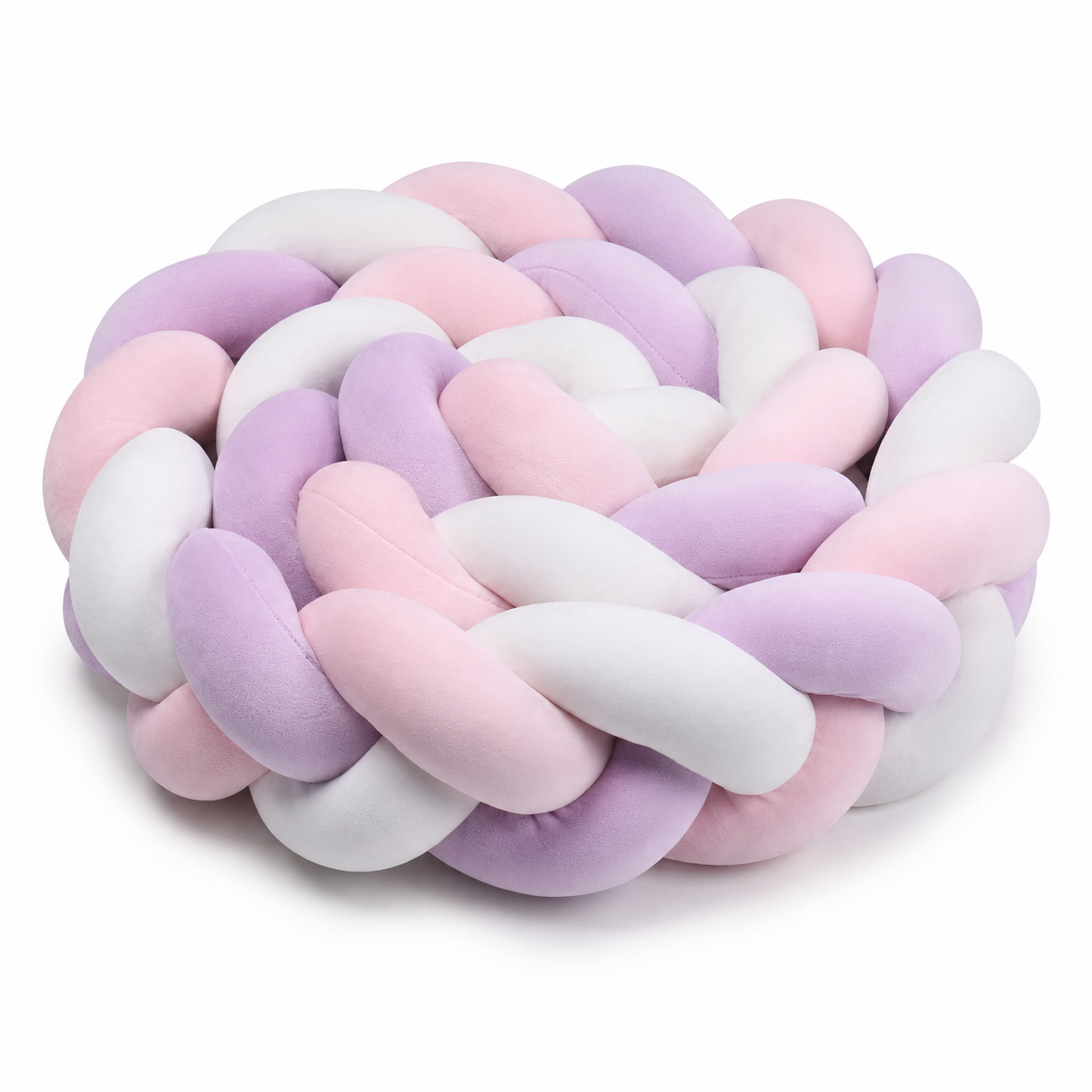 Tresse de lit protection velours Mauve & Velours Rosé pour lit bébé Montessori