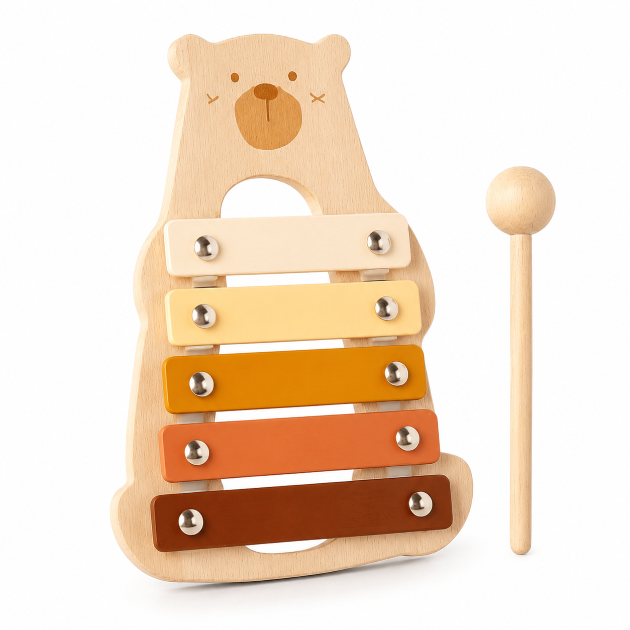 Xylophone en bois ours Montessori pour bébé – Mon Cocon