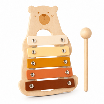 Xylophone en bois ours Montessori pour bébé – Mon Cocon